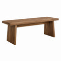 Banc 140 x 35 x 45 cm en bois marron pour entrée style rustique